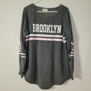 488. Bobbie and Brooks Sweatershirt Long Sleeve Gray Sz 2X
